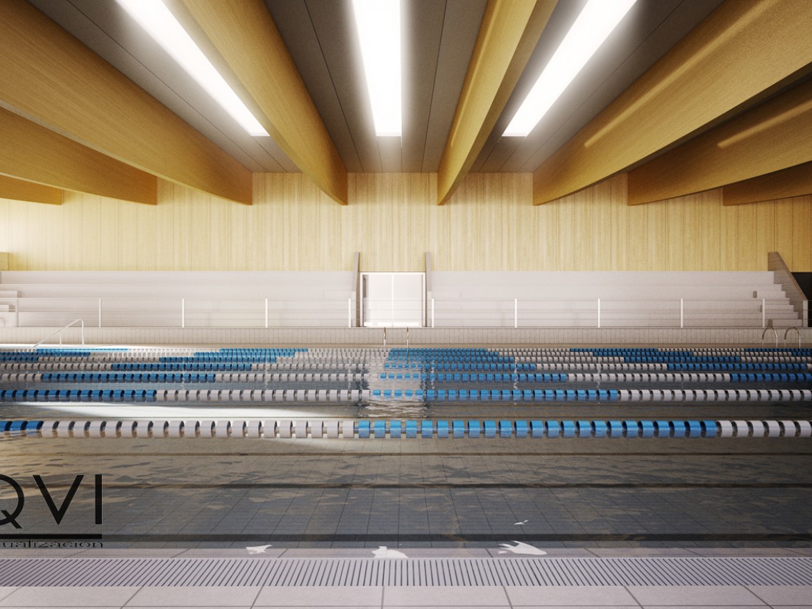 Semi Olympic Swimming pool in sports center Cala de Mijas